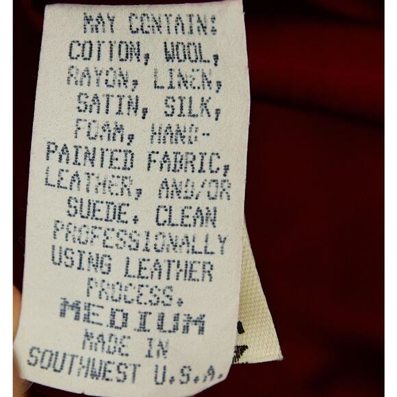 Vintage SFR Santa Fe Recreations Denver wool and silk Fringe Sherpa Coat size M - Picture 9 of 9